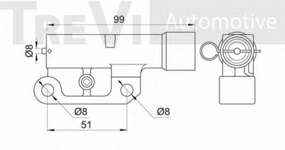TREVI AUTOMOTIVE td1662 -  Успокоитель, зубчатый ремень